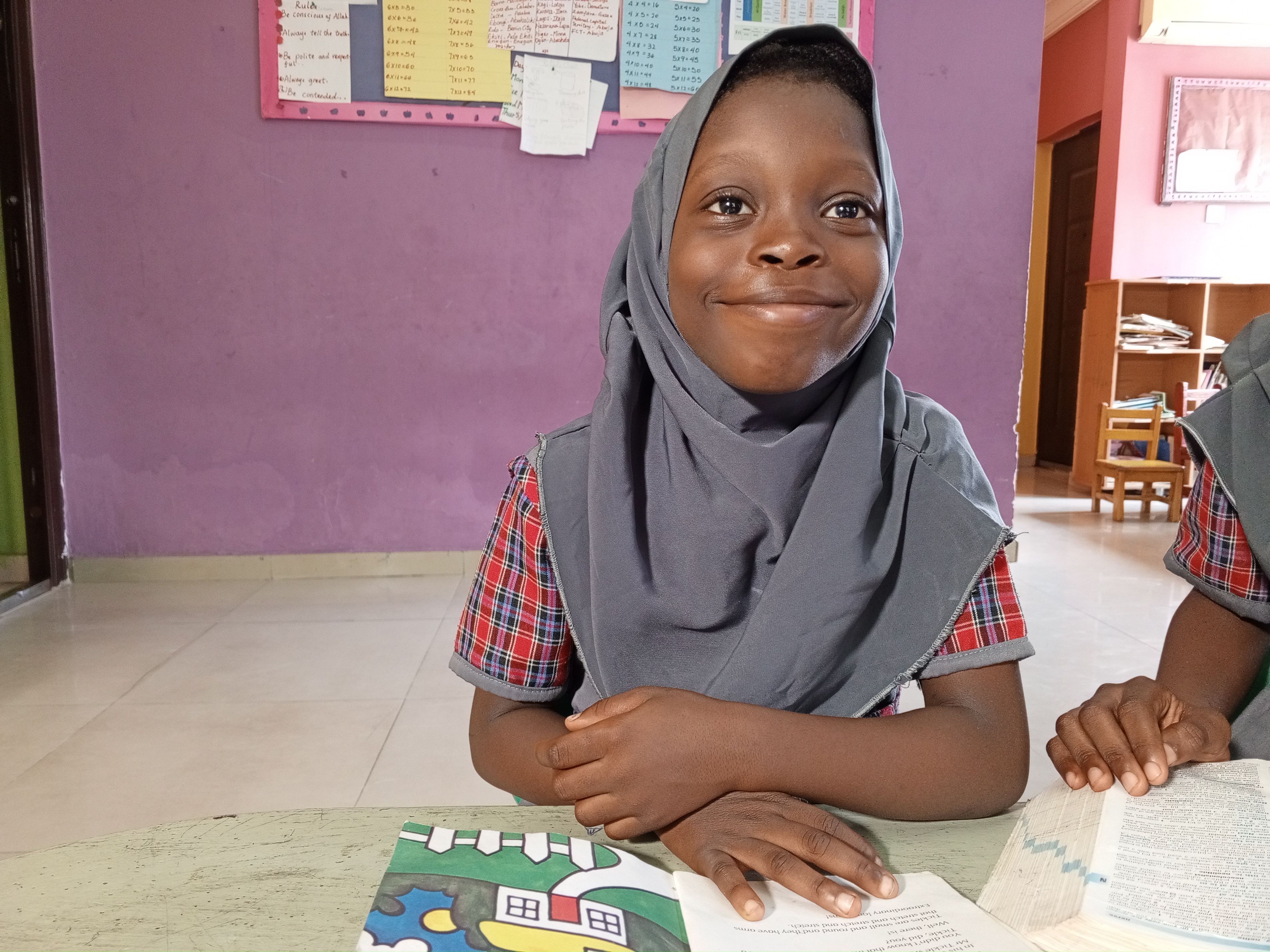 Children learning at Rainbow Ruby School