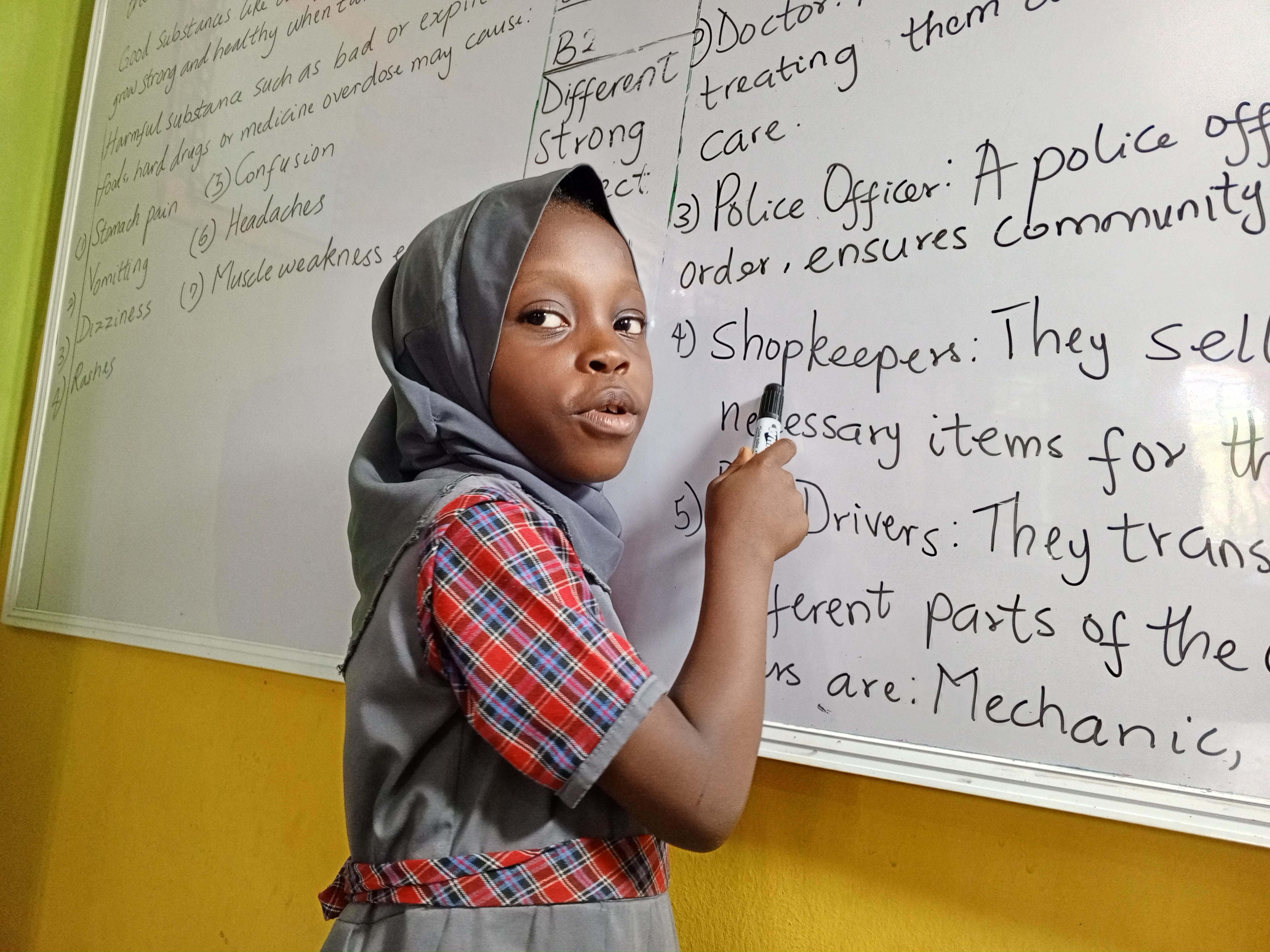Rainbow Ruby School pupils in class